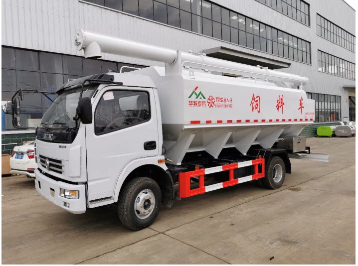 湖北凯力东风12方6吨散装祠料运输车 鸡苗猪仔运输车翻斗液压油缸