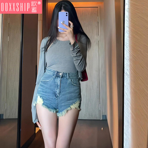 辣妹牛仔短裤女高腰夏装