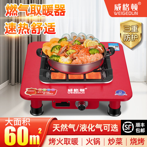燃气取暖器天然气取暖炉煤气液化气速热家用室内折叠取暖器烤火炉