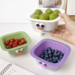 迷你可爱双层水果篮厨房家用客厅茶几塑料水果盘高颜值沥水盆