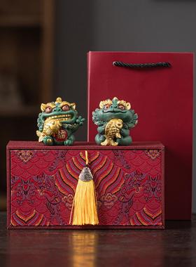 国潮锦鲤招财貔貅摆件文创年年有鱼好运生日礼物家居客厅桌面装饰