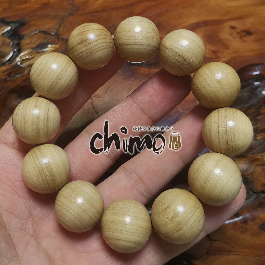 青陌胡杨木英雄树老料无胶蜡手串