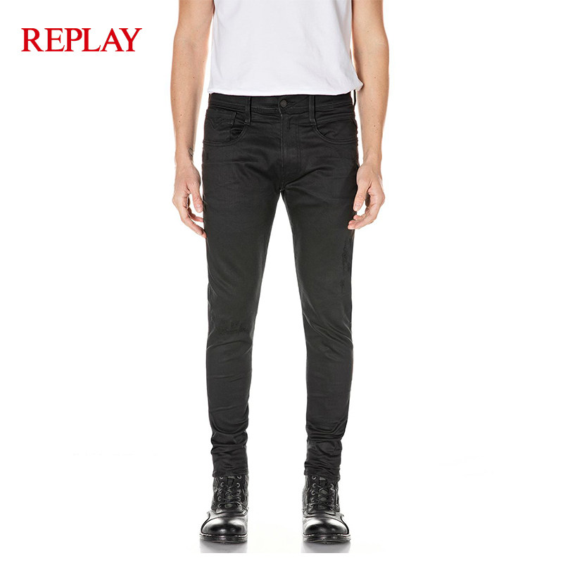 replay牛仔裤男士hyperflex系列牛仔裤bronny修身
