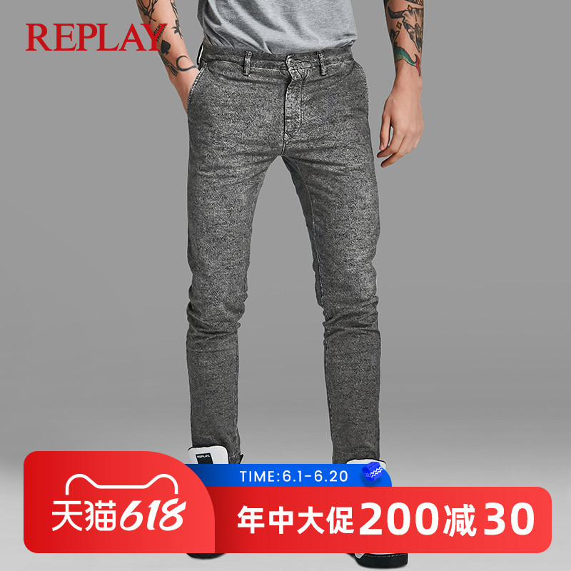 REPLAY男式春夏欧美风休闲百搭经典简约修身显瘦潮流休闲小脚长裤|msdalam kategori Pakaian Lelaki, seluar santai - dari Buy2taobao.com untuk memberikan perkhidmatan ejen Taobao profesional membeli