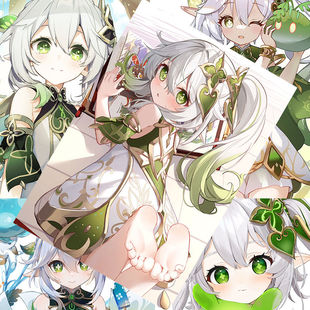 原神纳西妲海报小草神小吉祥草王周边宿舍高清壁纸画墙贴礼物学生