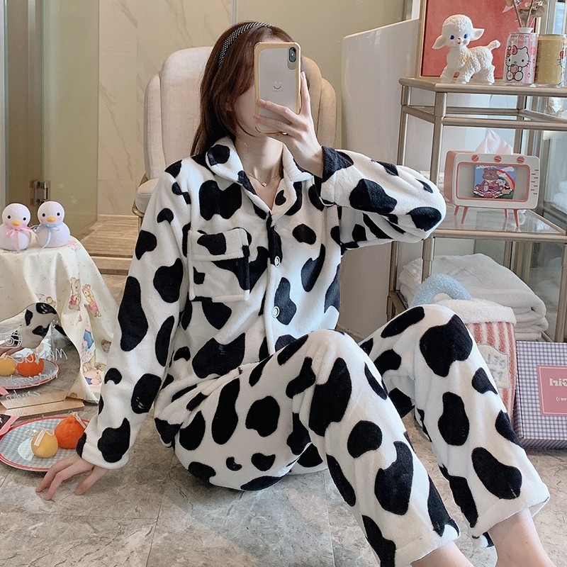 2025年新款睡衣女秋冬季珊瑚睡衣/家居服套装