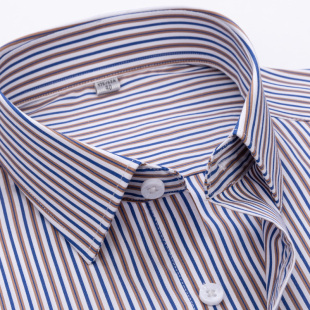 男士 免烫抗皱休闲衬衣高级感男装 秋季 商务寸衫 长袖 高品质条纹衬衫
