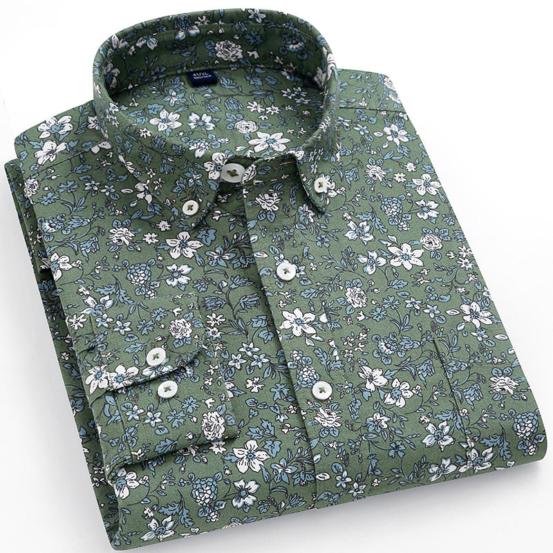 全棉港风复古小碎花潮流防晒衬衫