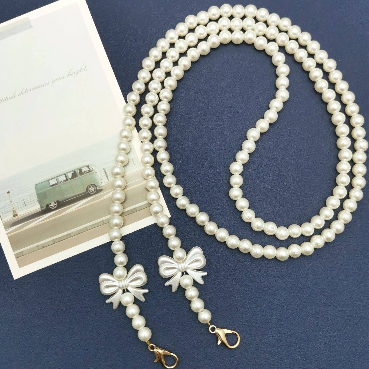 小蜜蜂扩音器珍珠教师导游通用背带包包肩带包链链条腰带配件挂绳