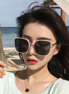 GV新款bibi猫眼女款时尚潮流显瘦墨镜防紫外线抖音网红同款太阳镜