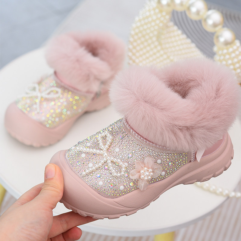 女童雪地靴加绒短靴儿童棉靴2025冬季新款童鞋小女孩公主靴大棉鞋,童鞋/婴儿鞋/亲子鞋,雪地靴,淘宝优惠券,粉丝福利购,淘宝优惠卷