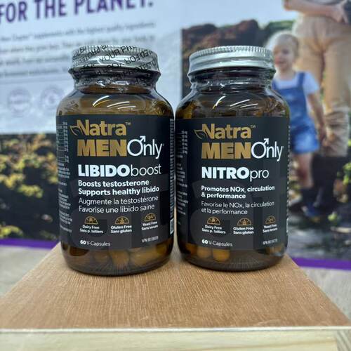 男士功能组合NATRA Libido和Nitro维生素