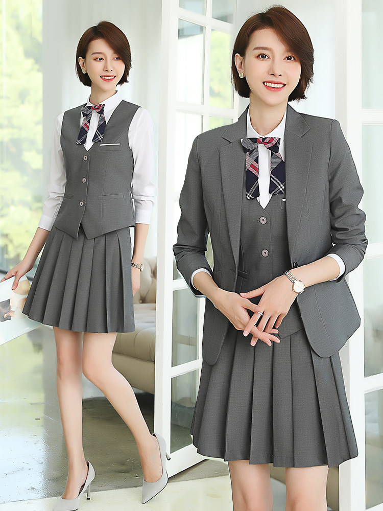 Kindergarten young teacher garden clothes Autumn and winter new suit vest suit teacher teacher overalls interview fashion uniform