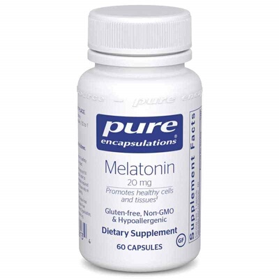 Pure褪黑素Melatonin支持乳腺肺部结肠健康细胞和组织补充剂60粒