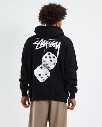 【海神】Stussy 正品澳版23新款FUZZY骰子图案巡游带帽帽衫卫衣