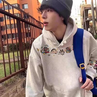 免费试穿~美式卫衣男宽松加绒