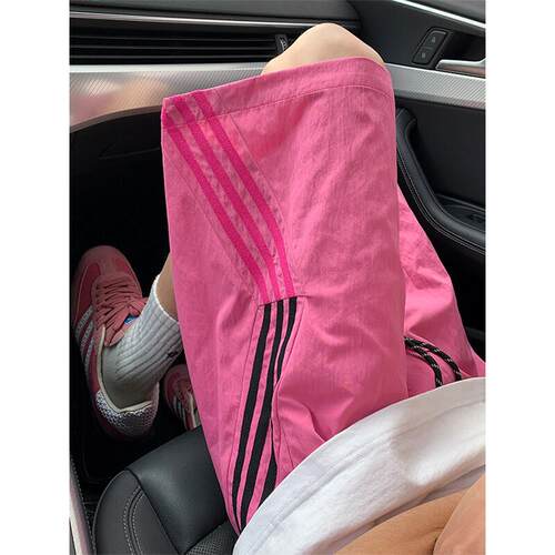 免费试穿~玫粉色短裤女2025新款