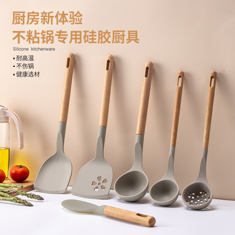 老爹不粘锅硅胶锅铲耐高温