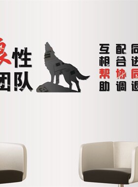 亚克力办公室学校标语创意装饰
