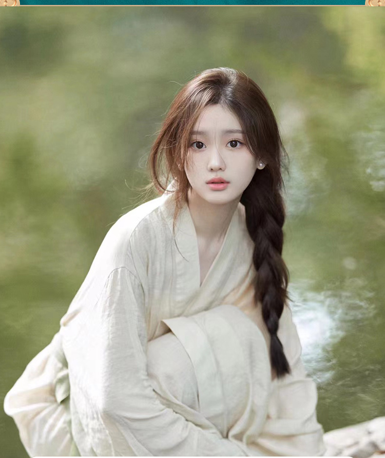 夕洛茜改良漢服古裝女新款夏文藝超仙氣襦裙日常通勤上班可穿全套