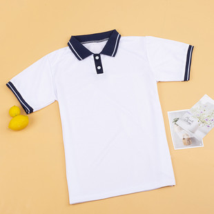 校服短袖夏衣T恤育英二中学生白色夏县三中班服大学男女学生韩版