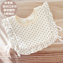 防水款纯棉纱布围嘴宝宝韩系罩衫口水巾围兜春秋冬季口水兜0-5岁