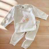 婴儿家居服男女童冬季 乐比拉宝宝秋衣套装 纯棉衣服春秋款 打底内衣