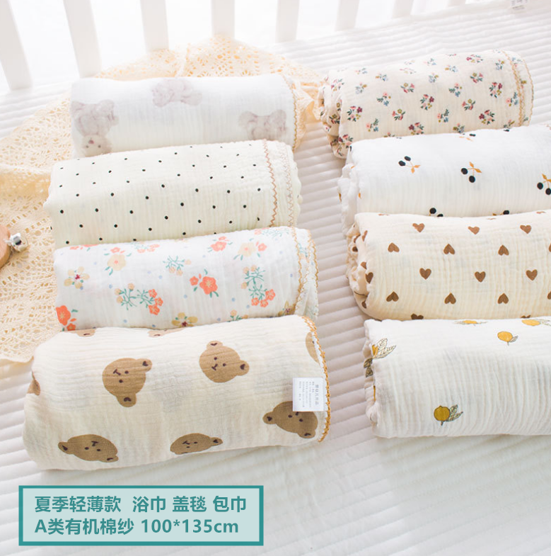 婴儿浴巾纯棉纱布超柔吸水新生儿盖毯初生宝宝洗澡包被儿童毛巾被,婴童用品,婴童毛毯/盖毯,淘宝优惠券,粉丝福利购,淘宝优惠卷