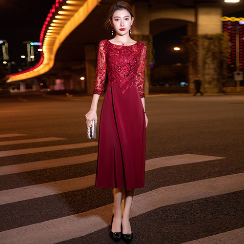 珍彤妈妈装参加婚礼高贵优雅