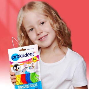 德国原装必固登洁prokudent含氟牙线卷便携旅行牙签线儿童牙线棒