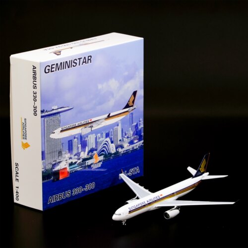 GeminiStar 空客A330-300 新加坡航空飞机模型1:400合金收藏摆件