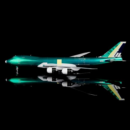 SQ Wings阿特拉斯航空747-8F飞机模型最后的747翡翠涂装1:200合金