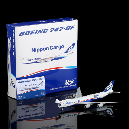 HX Model日本货运航空波音747-8F飞机模型合金收藏摆件1:400货机