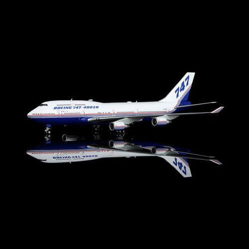 HX Model波音747-400飞机模型原厂涂装1:400合金收藏摆件N747ER