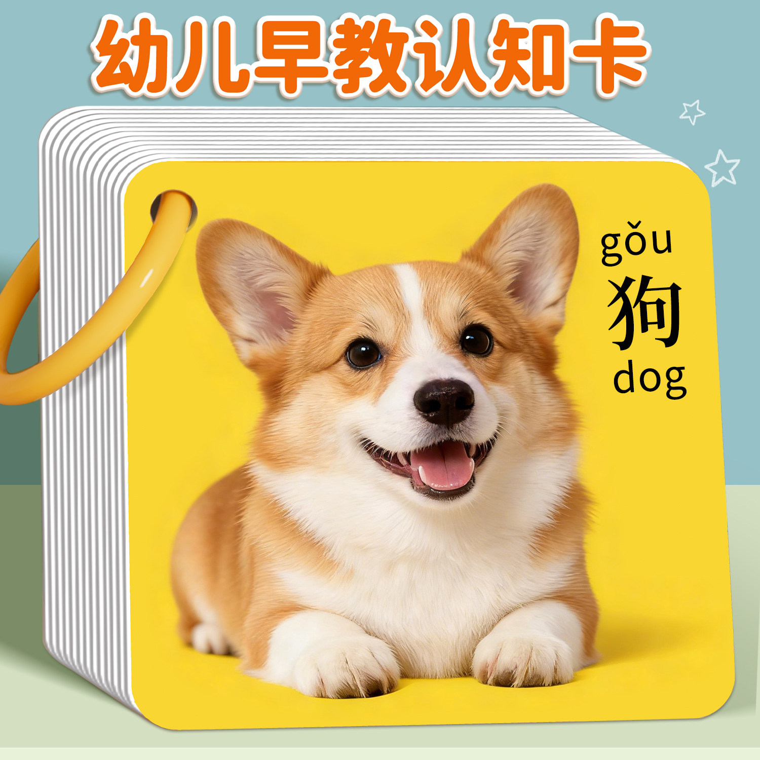 动物卡片早教认知幼儿启蒙书识字看图识物婴宝宝一岁儿童益智玩具,玩具/童车/益智/积木/模型,玩具挂图/认知卡,淘宝优惠券,粉丝福利购,淘宝优惠卷