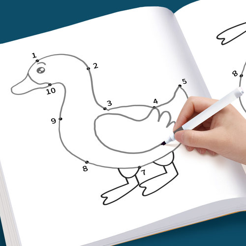 学如轩儿童数字连线涂画本3-8岁