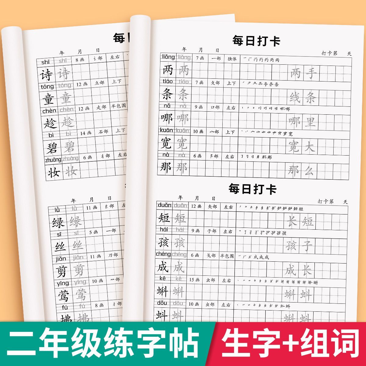 2026新版二年级上册同步练字帖图片