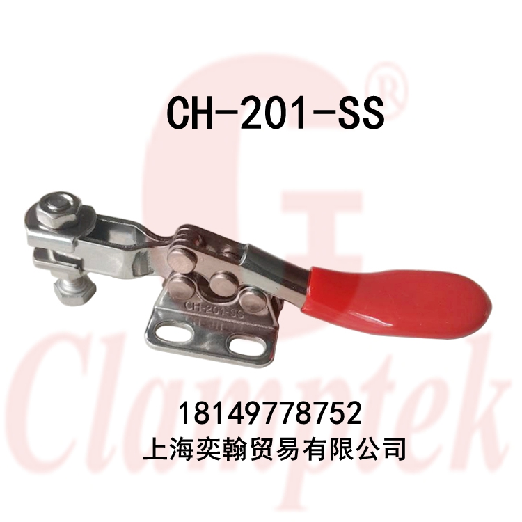 台湾嘉刚水平式快速夹具CH-201-SS不锈钢夹钳加紧器工装夹木工夹