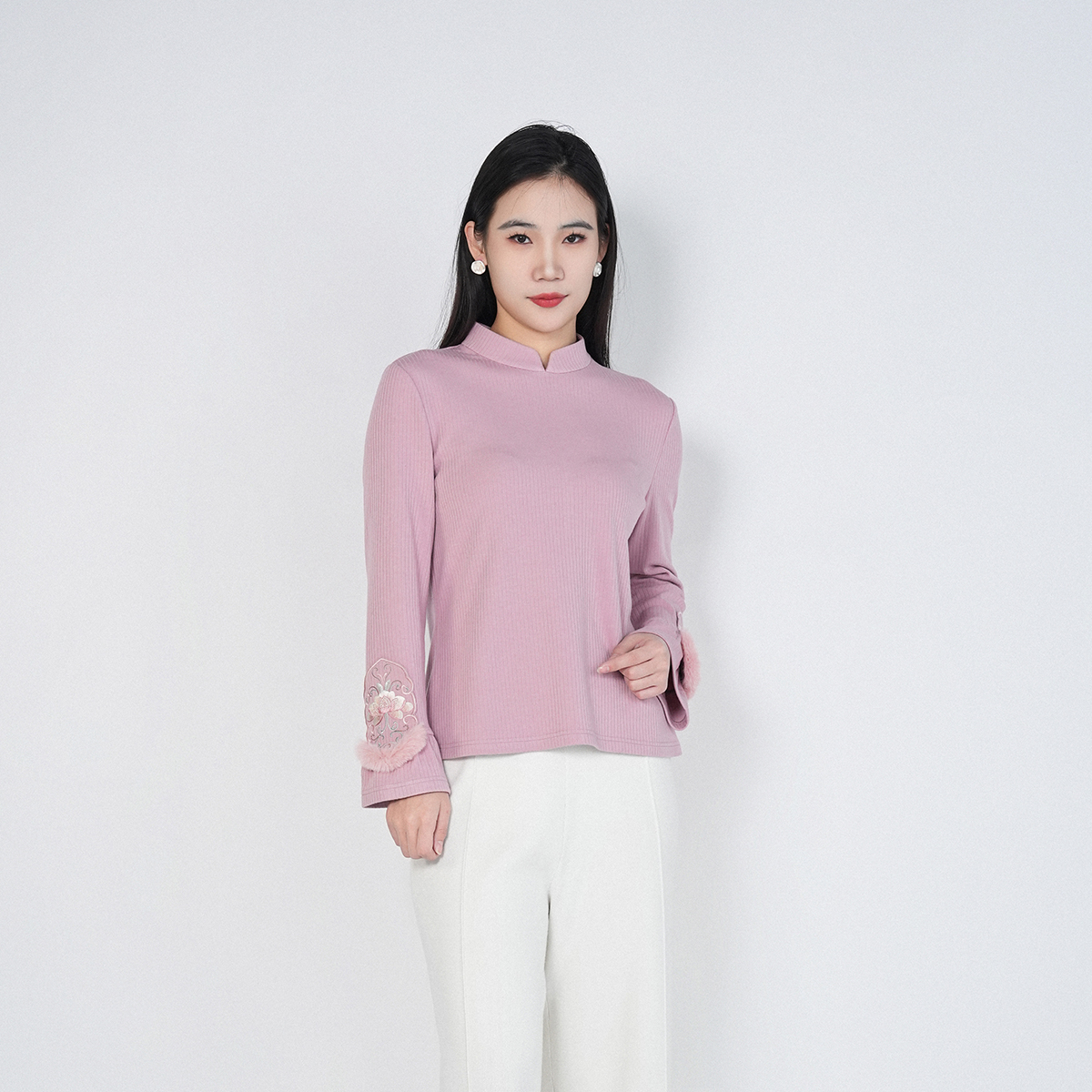 中国风保暖百搭通勤减龄内搭上衣