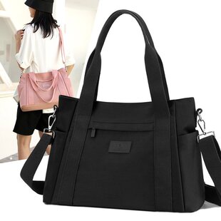 新款尼龙布包包潮休闲多口袋手提包斜挎包大容量托特单肩包女大包