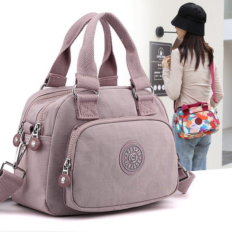 潮流斜挎包2024新款时尚简约大容量单肩包多层尼龙布防泼水手提包,箱包皮具/热销女包/男包,通用款女包,淘宝优惠券,粉丝福利购,淘宝优惠卷