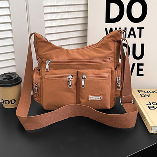 2026新款斜挎包大容量尼龙布女士包休闲单肩包轻便多口袋百搭女包