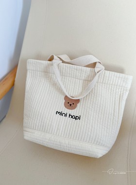 Mini hapi 高颜值手工定制妈咪便携百搭母婴外出手提包时尚通勤包