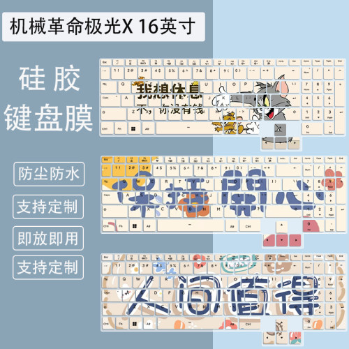 适用机械革命极光 X 16英寸14HX笔记本电脑i7-14650HX卡通键盘膜