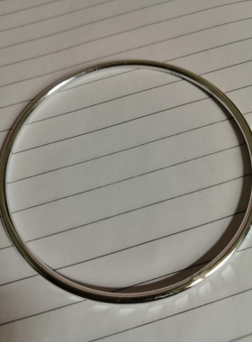 纯银手链小孩成人手镯纯色