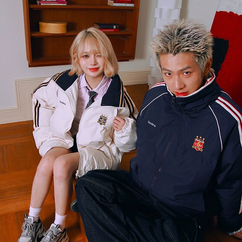 棉服女2025年新款冬季棉袄bf国潮美式复古羽绒棉服学生外套情侣款