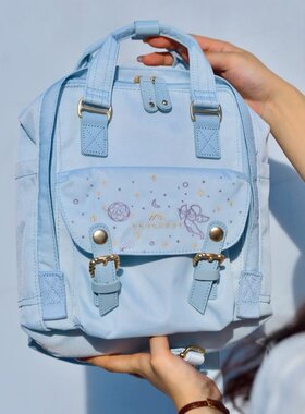 Doughnut甜甜圈双肩包可爱书包女学生中号经典款刺绣天使迷你背包