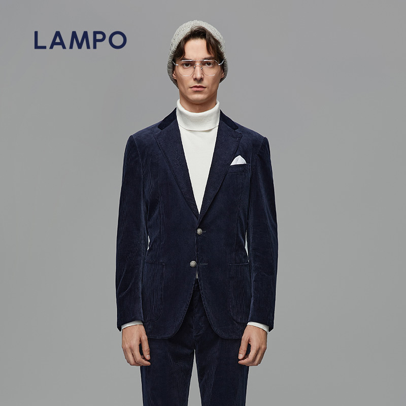 蓝豹男士休闲西服灯芯绒舒适亲肤