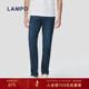 天丝凉感 LAMPO 蓝豹春夏牛仔裤 男深蓝超薄时尚 百搭潮流男裤