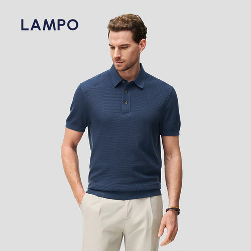 LAMPO/蓝豹老钱风polo短袖衫上衣